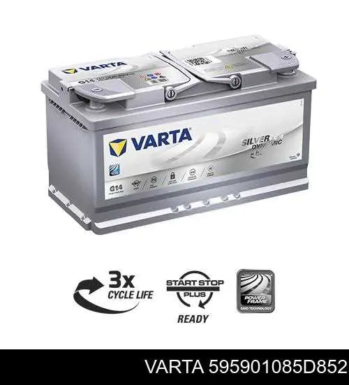 Bateria recarregável (PILHA) Varta 595901085D852 preço, a partir de 128,74 USD