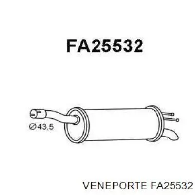 Compre 51823496 Fiat/Alfa/Lancia Silenciador, parte traseira