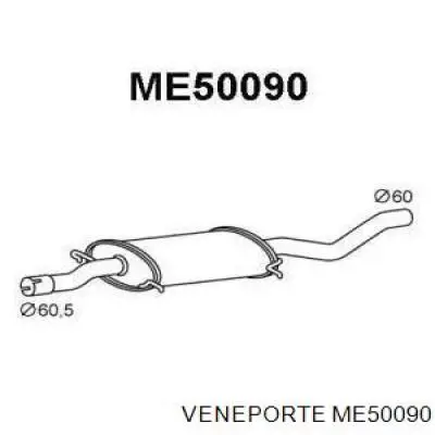 Compre A6394902681 Mercedes Silenciador, parte central