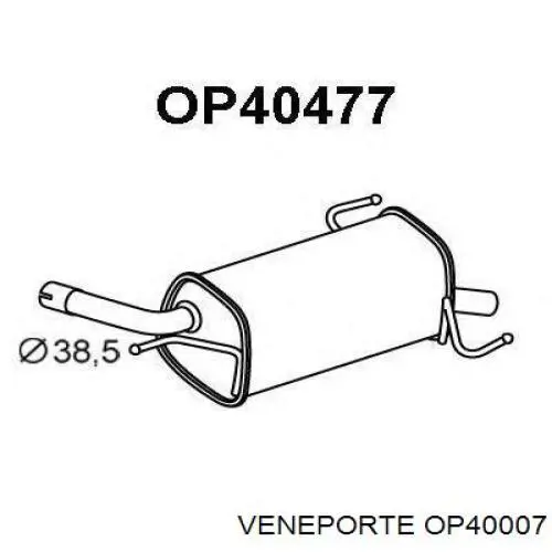 Compre 185143 Bosal Silenciador, parte traseira