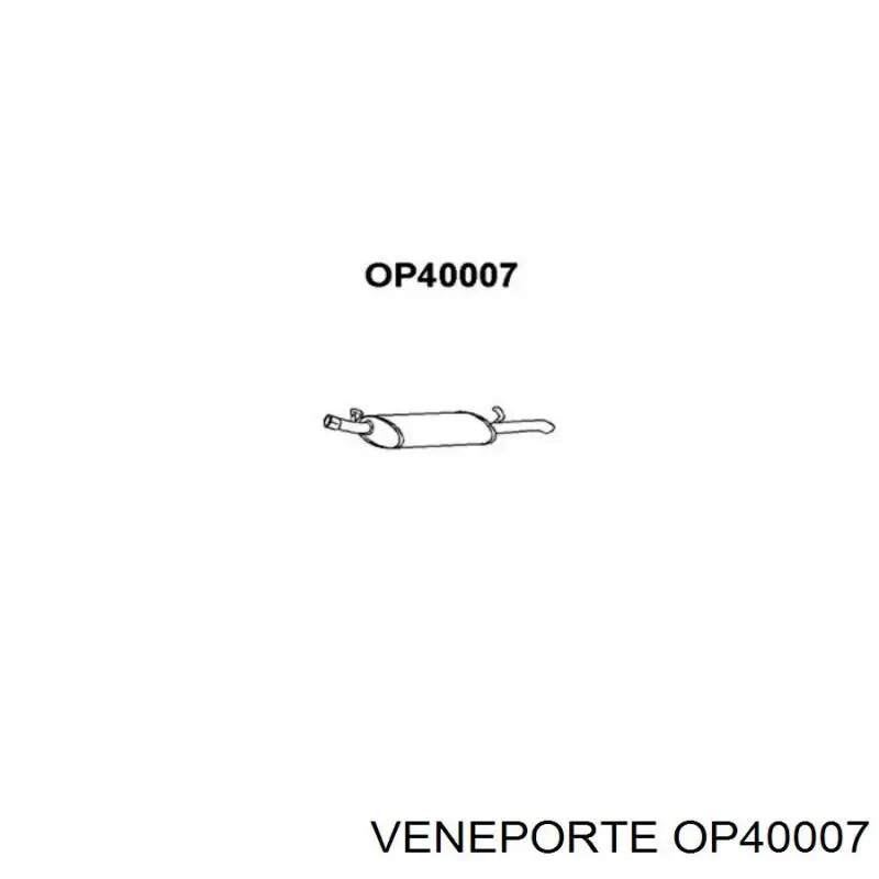 185143 Bosal Silenciador, parte traseira