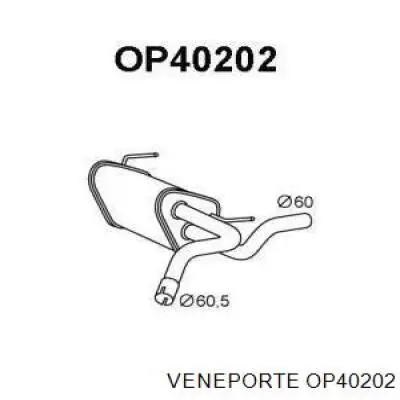 OP40202 Veneporte Silenciador, parte traseira