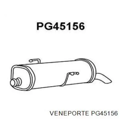 173048 Peugeot/Citroen Silenciador, parte traseira