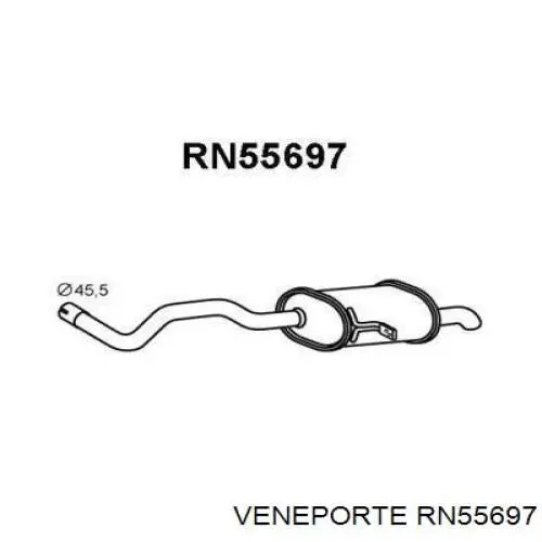 Silenciador, parte traseira Polmostrow 21299 preço, a partir de 95,93 USD