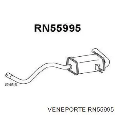 200101326R Renault (RVI) Silenciador, parte traseira
