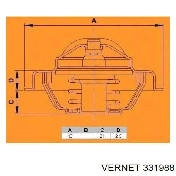 331988 Vernet Termostato