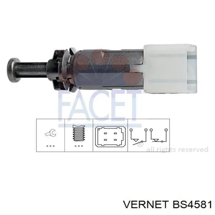 Compre BS4581 Vernet Sensor de ativação do sinal de parada