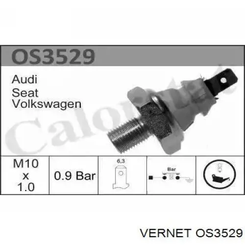 Compre OS3529 Vernet Sensor de pressão de óleo