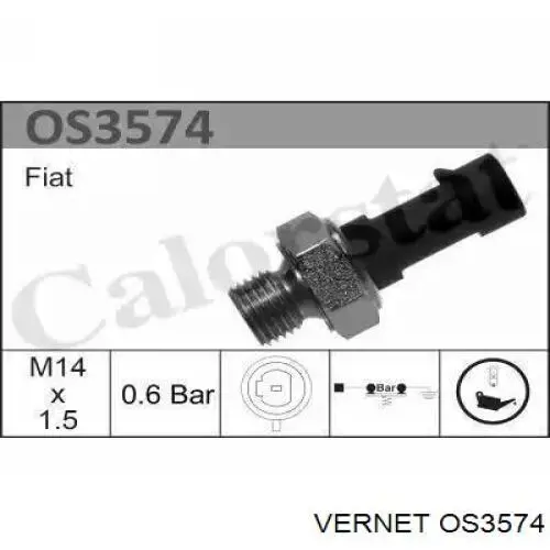 Sensor de pressão de óleo Vernet OS3574 preço, a partir de 7,57 USD