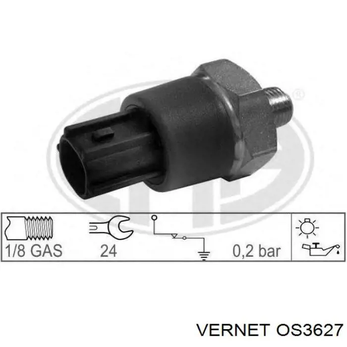 Compre OS3627 Vernet Sensor de pressão de óleo