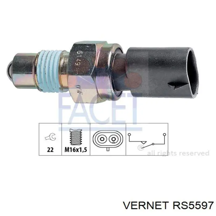 Sensor de ativação das luzes de marcha à ré Vernet RS5597 preço, a partir de 11,08 USD