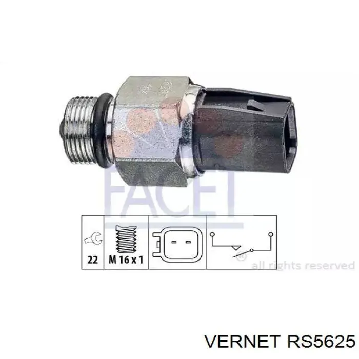 Compre RS5625 Vernet Sensor de ativação das luzes de marcha à ré