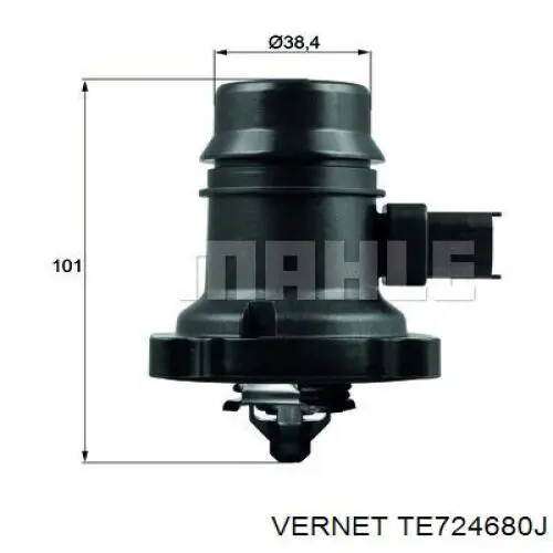 TE724680J Vernet Termostato