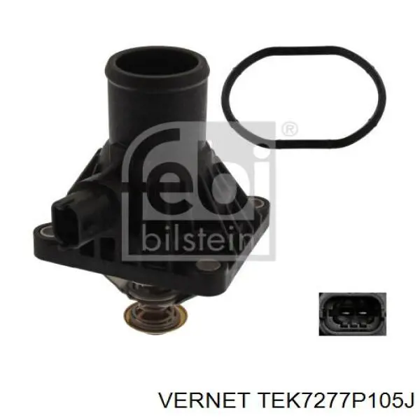TEK7277P105J Vernet Caixa do termostato