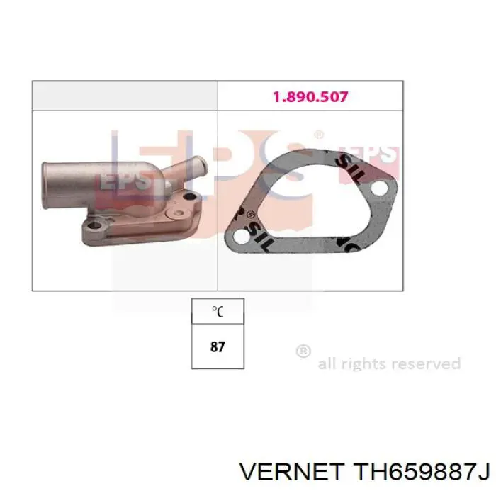 Termostato Vernet TH659887J preço, a partir de 15,43 USD