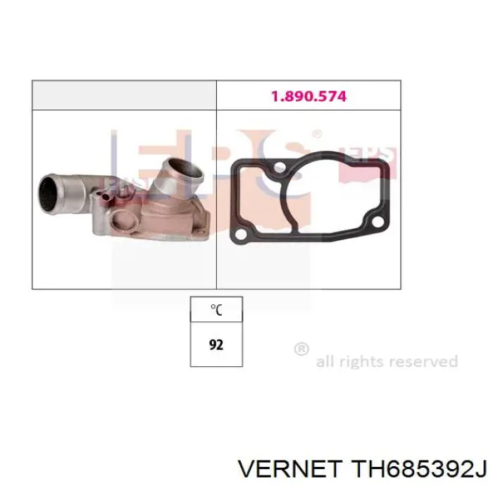 Termostato Vernet TH685392J preço, a partir de 34,49 USD