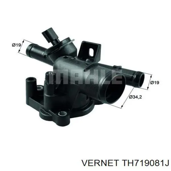 Termostato Vernet TH719081J preço, a partir de 38,19 USD