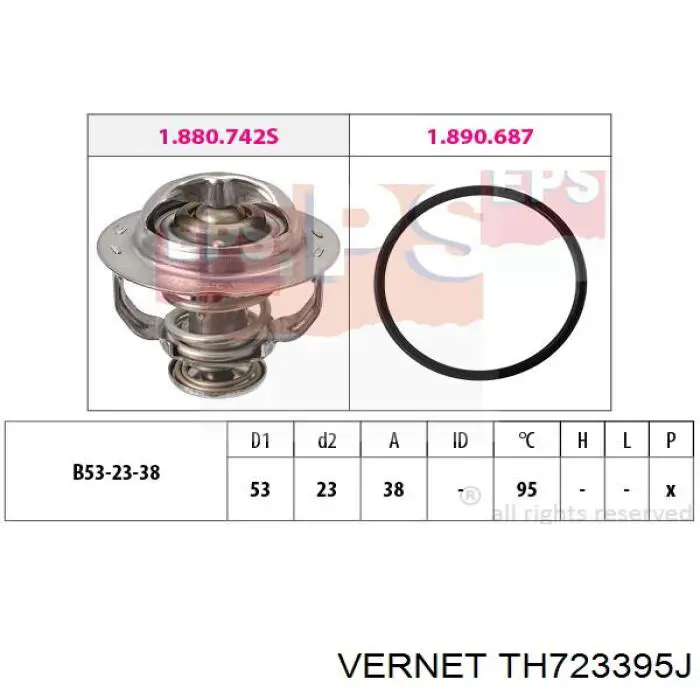 Termostato Vernet TH723395J preço, a partir de 22,08 USD