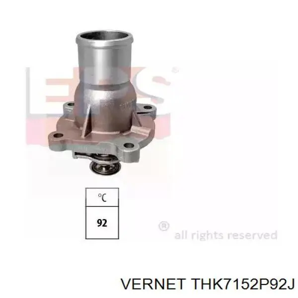 THK7152P92J Vernet Caixa do termostato