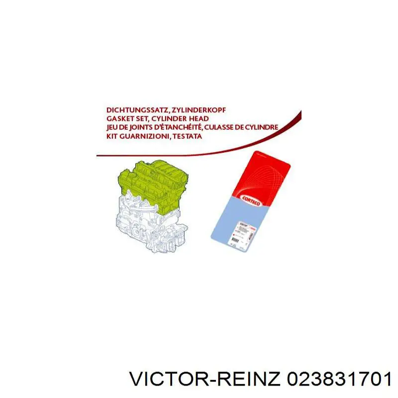 Kit superior de vedantes de motor Victor Reinz 023831701 preço, a partir de 95,21 USD
