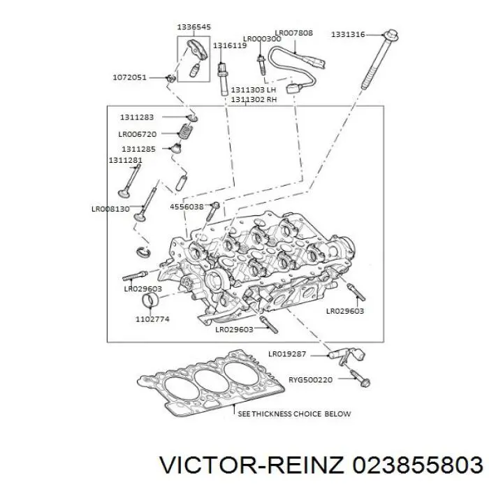 Kit superior de vedantes de motor Victor Reinz 023855803 preço, a partir de 139,04 USD