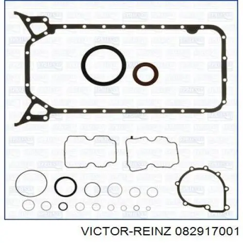 082917001 Victor Reinz Kit inferior de vedantes de motor