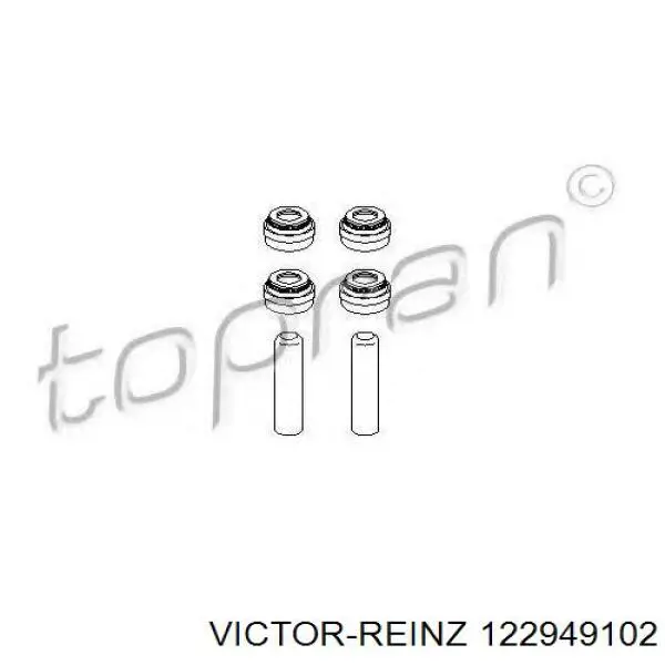 Vedação de válvula (coletor de óleo), admissão/escape, kit para um motor Victor Reinz 122949102 preço, a partir de 26,59 USD