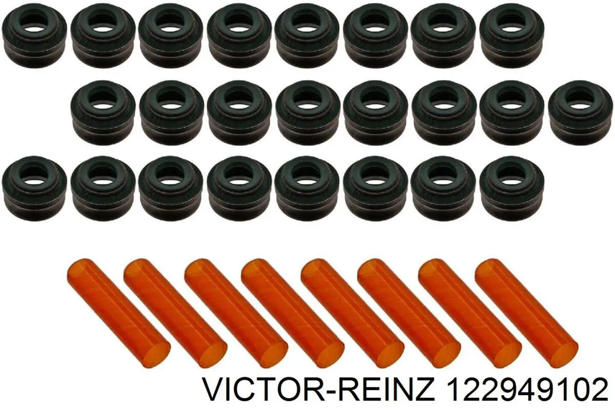 Compre 122949102 Victor Reinz Vedação de válvula (coletor de óleo), admissão/escape, kit para um motor