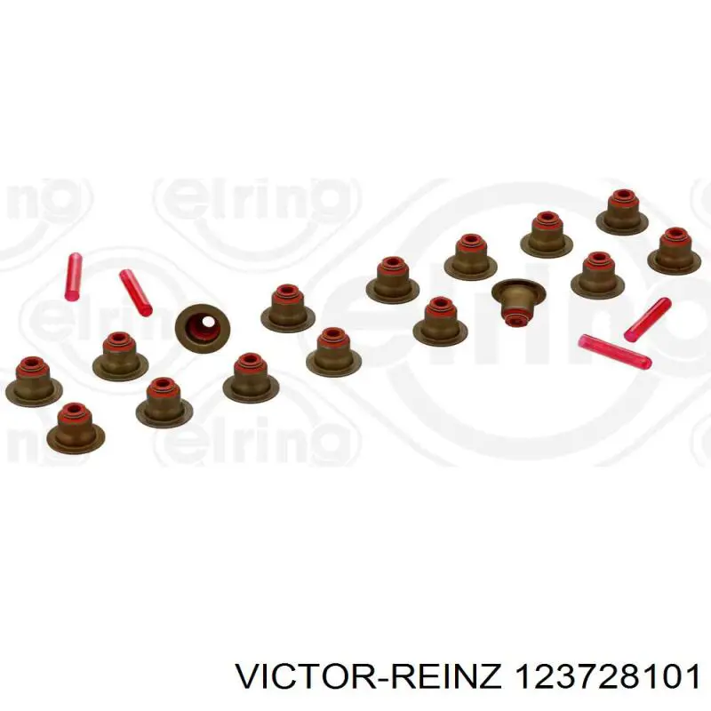 123728101 Victor Reinz Vedação de válvula (coletor de óleo), admissão/escape, kit para um motor