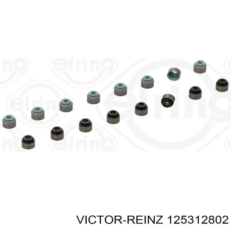 125312802 Victor Reinz Vedação de válvula (coletor de óleo), admissão/escape, kit para um motor