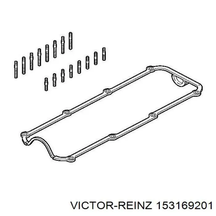 Vedante da tampa de válvulas de motor, kit Victor Reinz 153169201 preço, a partir de 18,59 USD