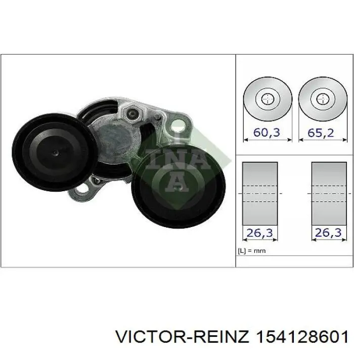 Compre 154128601 Victor Reinz Vedante de tampa de válvulas de motor