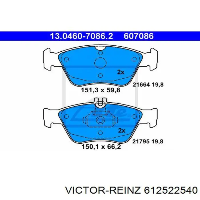 Compre 612522540 Victor Reinz Vedante de cabeça de motor (CBC)