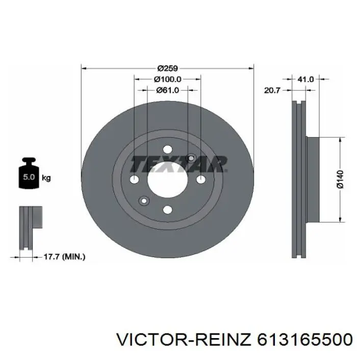 Vedante de cabeça de motor (CBC) Victor Reinz 613165500 preço, a partir de 44,67 USD