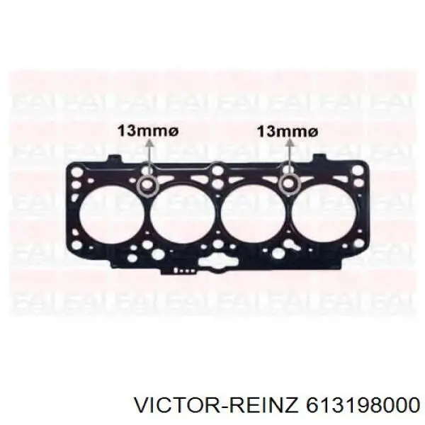 Vedante de cabeça de motor (CBC) Victor Reinz 613198000 preço, a partir de 42,03 USD