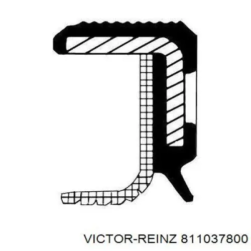Vedação dianteira de cambota de motor Victor Reinz 811037800 preço, a partir de 11,81 USD