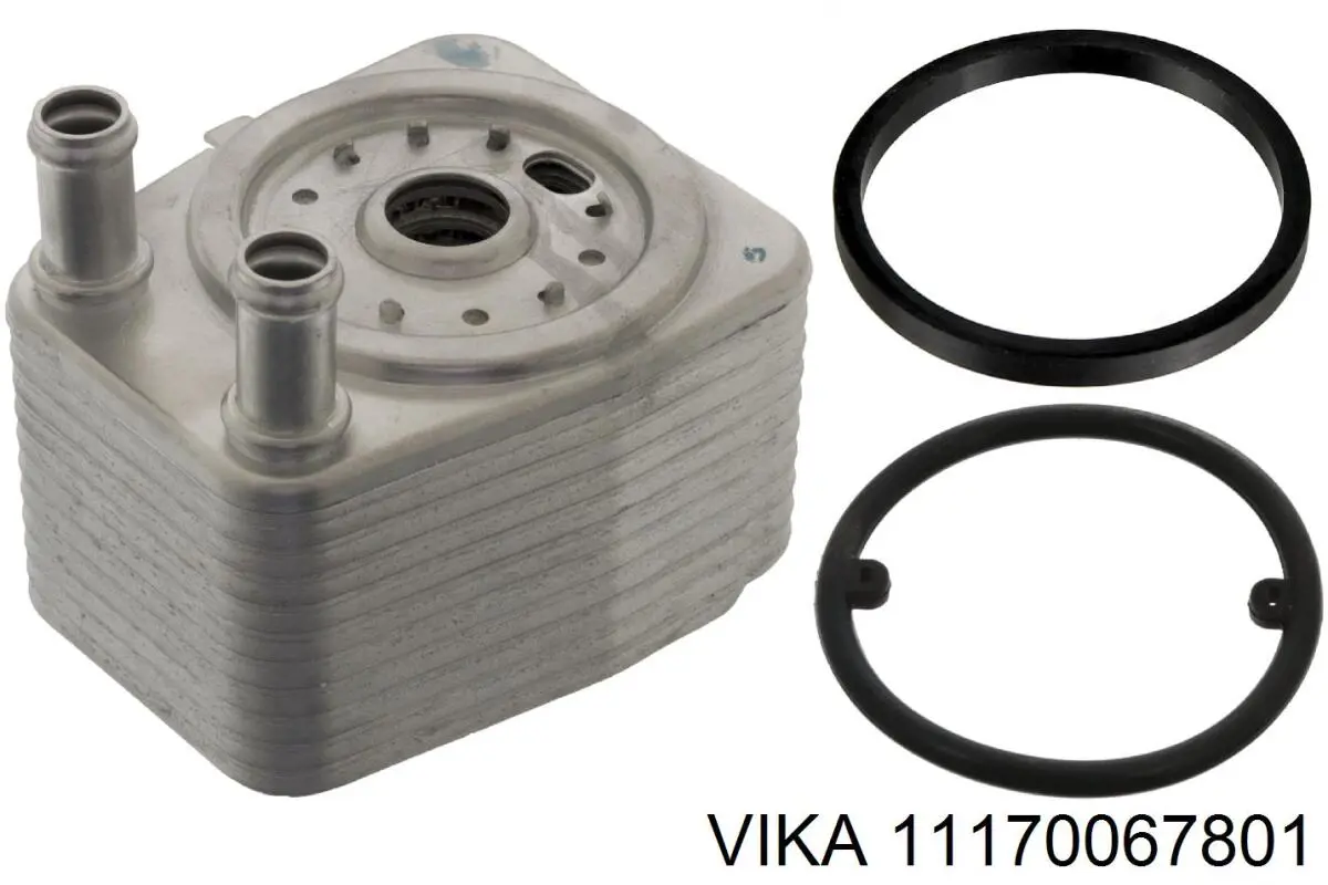 11170067801 Vika Radiador de óleo (frigorífico), debaixo de filtro