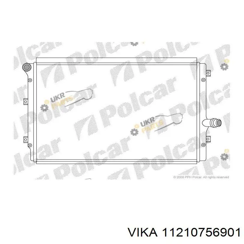11210756901 Vika Radiador de esfriamento de motor