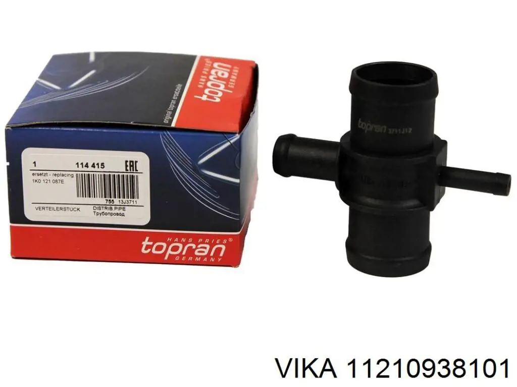 Flange do sistema de esfriamento (união em T) Vika 11210938101 preço, a partir de 6,04 USD
