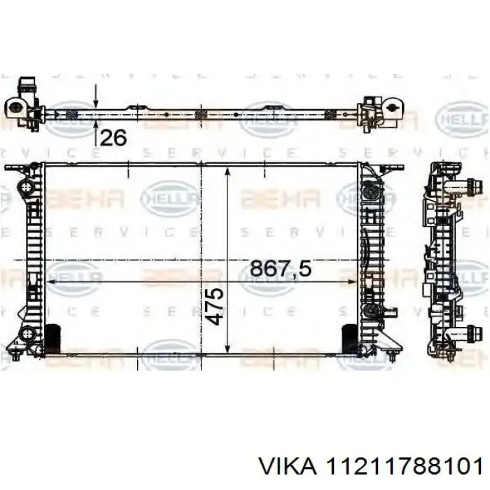 Compre RA60321Q Signeda Radiador de esfriamento de motor