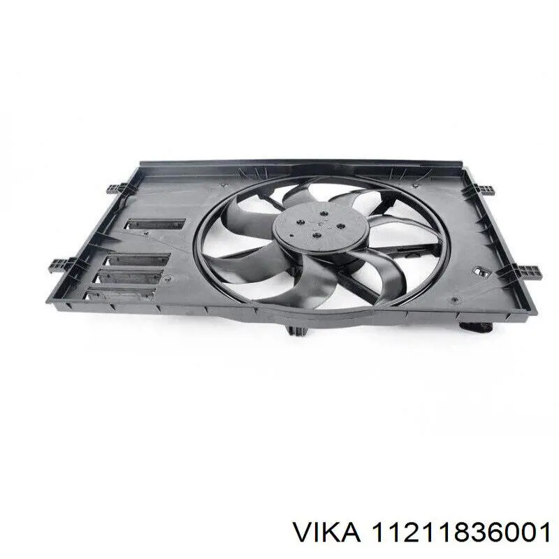 5Q0121203BK VAG Difusor do radiador de esfriamento, montado com motor e roda de aletas