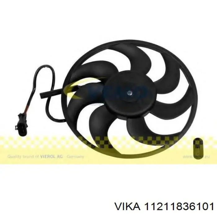 Ventilador elétrico de esfriamento montado (motor + roda de aletas) Vika 11211836101 preço, a partir de 301,21 USD