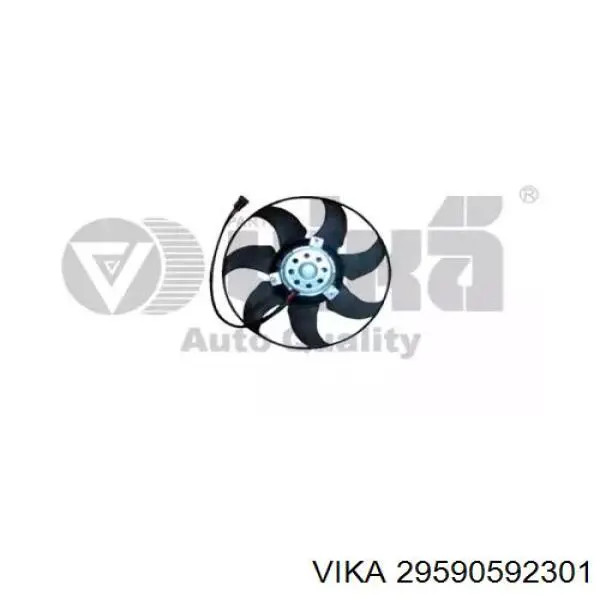 Ventilador elétrico de esfriamento montado (motor + roda de aletas) Vika 29590592301 preço, a partir de 88,16 USD