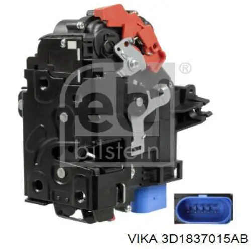 Fecho da porta dianteira esquerda 9580ZC1 Polcar