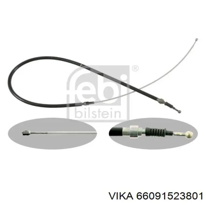 Compre 66091523801 Vika Cabo traseiro direito/esquerdo do freio de estacionamento