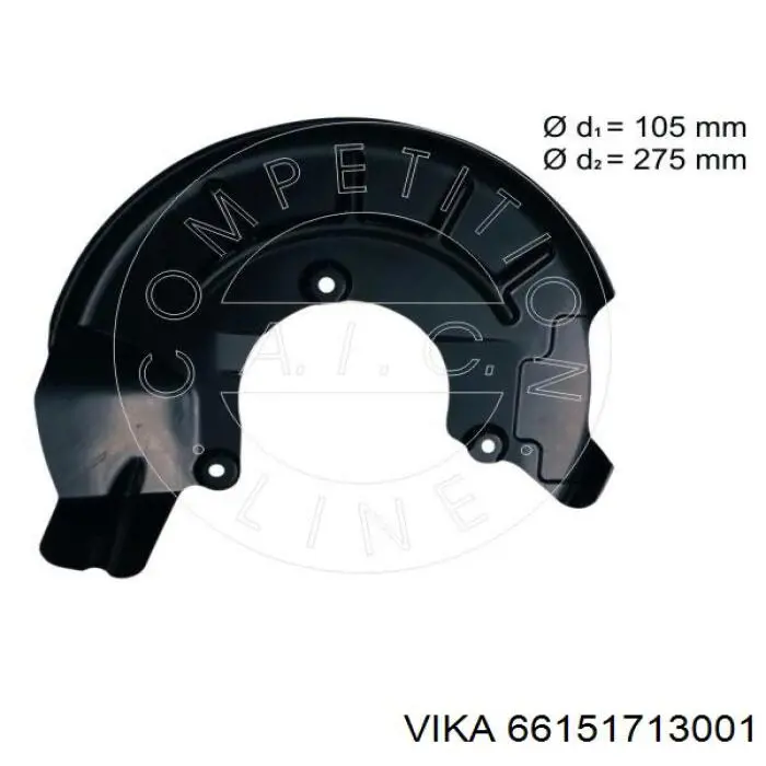 Proteção do freio de disco dianteiro direito VAG 6Q0615312D preço, a partir de 14,78 USD