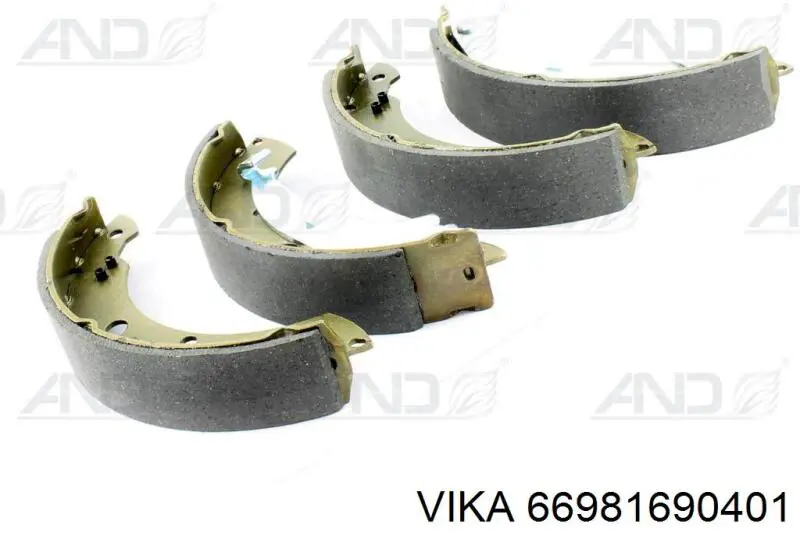 66981690401 Vika Sapatas do freio traseiras de tambor