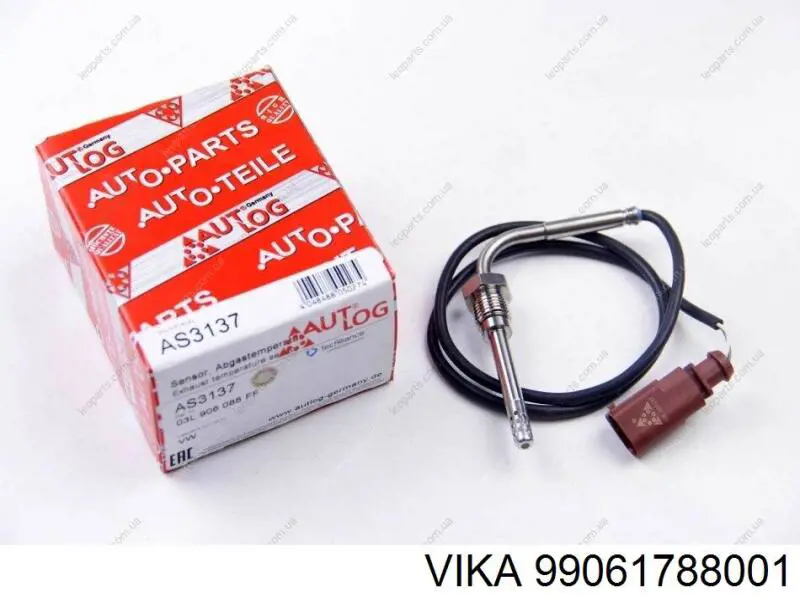 Sensor de temperatura dos gases de escape (GE), antes de filtro de partículas diesel 115052 Solgy
