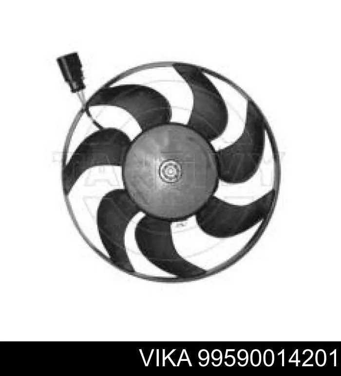 99590014201 Vika Ventilador elétrico de esfriamento montado (motor + roda de aletas) direito