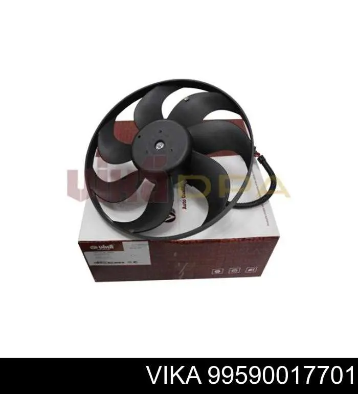 99590017701 Vika Ventilador elétrico de esfriamento montado (motor + roda de aletas)